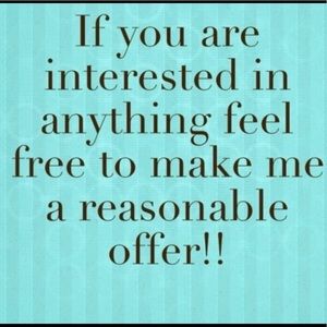 Open to Reasonable Offers on Most